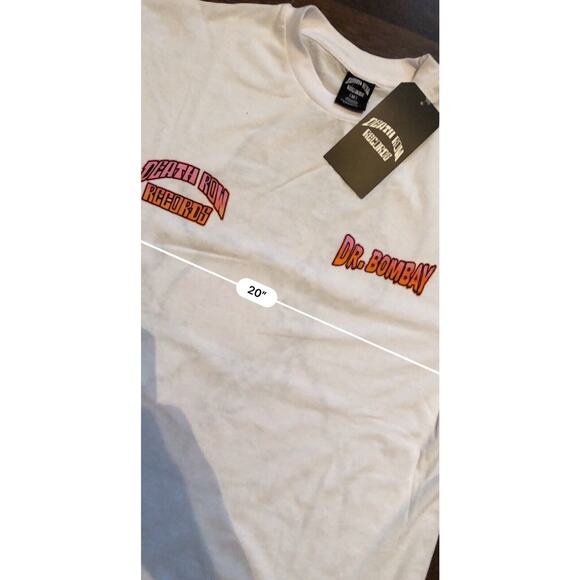 DEATH ROW RECORDS DR. BOMBAY MEDIUM GRAPHIC TEE NATURAL - Picture 8 of 9